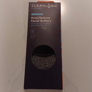CLEAN LOGIC Dual Texture Facial Buffers 3 count NEW